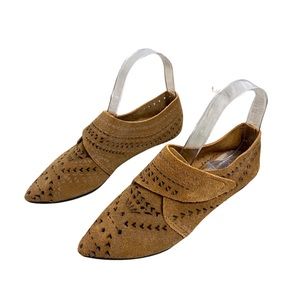 ALL BLACK Footwear Suede Loafer Flat Size 5.5